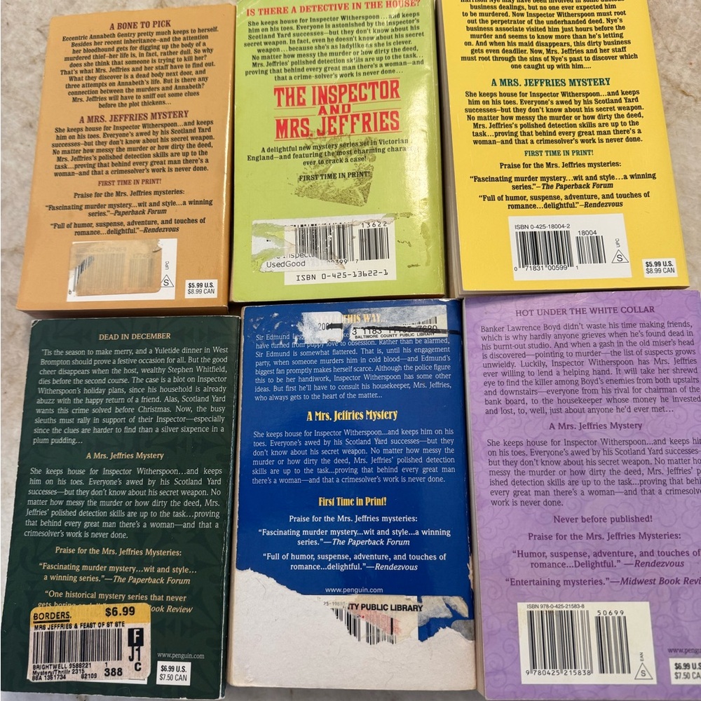 Books Mysteries Mrs Jefferies and the Inspector - Picture 2 of 2